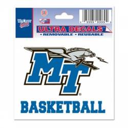 Middle Tennessee State University Blue Raiders Basketball - 3x4 Ultra Decal