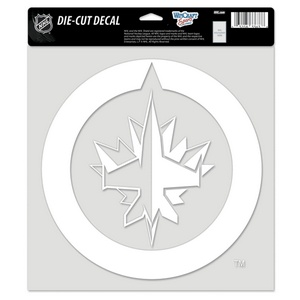 Winnipeg Jets - 8x8 White Die Cut Decal At Sticker Shoppe