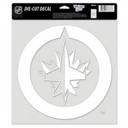 Winnipeg Jets - 8x8 White Die Cut Decal