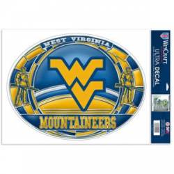 West Virginia University Mountaineers - Stained Glass 11x17 Ultra Decal