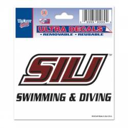 Southern Illinois University Salukis Swimming & Diving - 3x4 Ultra Decal
