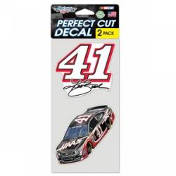 Kurt Busch #41 - Set of Two 4x4 Die Cut Decals