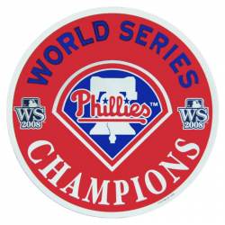 Philadelphia Phillies 2008 World Series Champions - 12" Magnet