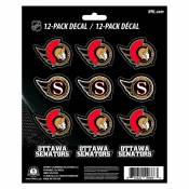 Ottawa Senators - Set Of 12 Sticker Sheet