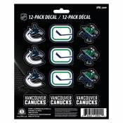 Vancouver Canucks - Set Of 12 Sticker Sheet