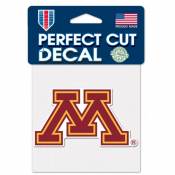 University Of Minnesota Golden Gophers Maroon - 4x4 Die Cut Decal