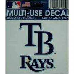 Tampa Bay Rays #5 MLB Team Logo 1 Color Vinyl Decal Sticker Car