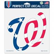 Washington Nationals Stars & Stripes - 8x8 Full Color Die Cut Decal