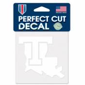 Louisiana Tech University Bulldogs - 4x4 White Die Cut Decal