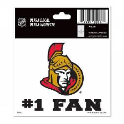 Ottawa Senators #1 Fan - 3x4 Ultra Decal