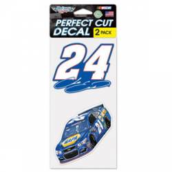 Chase Elliott Napa #24 - Set of Two 4x4 Die Cut Decals