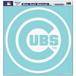 Chicago Cubs - 18x18 White Die Cut Decal