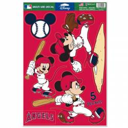 Los Angeles Angels of Anaheim Mickey Mouse - Set of 5 Ultra Decals