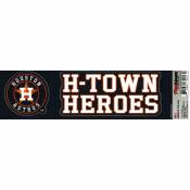 Houston Astros H-Town Heroes Slogan & Logo - Set Of 2 Vinyl Stickers