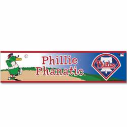 Philadelphia Phillies Phillie Phanatic Mascot - 3x12 Bumper Sticker