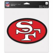 San Francisco 49ers Retro Logo - 8x8 Full Color Die Cut Decal