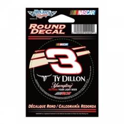 Ty Dillon #3 Yuengling - 3x3 Round Vinyl Sticker