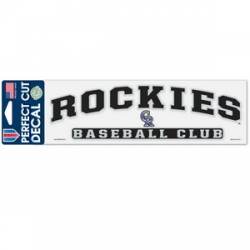 Colorado Rockies Baseball Club - 3x10 Die Cut Decal