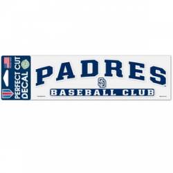 San Diego Padres Baseball Club - 3x10 Die Cut Decal