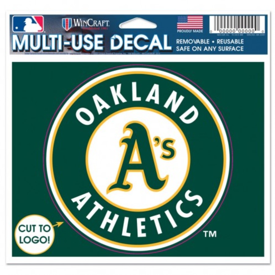 Oakland Athletics A's Script Round - 4.5x5.75 Die Cut Ultra Decal at ...