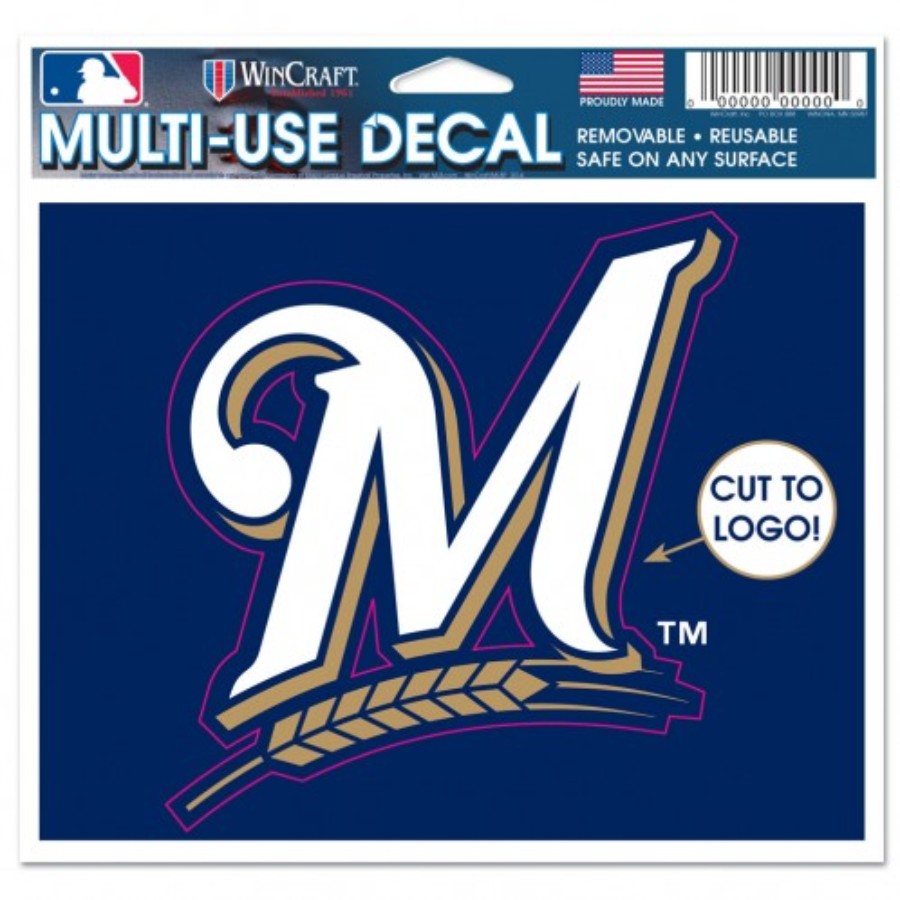 Milwaukee Brewers - 4.5x5.75 Die Cut Ultra Decal At Sticker Shoppe