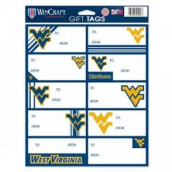 West Virginia University Mountaineers - Sheet of 10 Gift Tag Labels