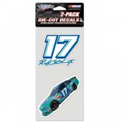 Ricky Stenhouse Jr #17 - Set of Two 4x4 Die Cut Decals