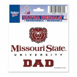 Missouri State University Bears Dad - 3x4 Ultra Decal