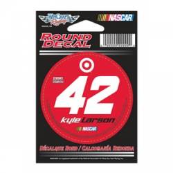 Kyle Larson #42 - 3x3 Round Vinyl Sticker