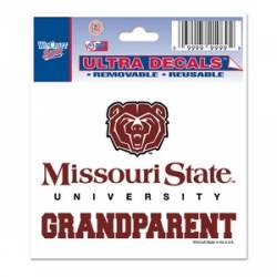 Missouri State University Bears Grandparent - 3x4 Ultra Decal