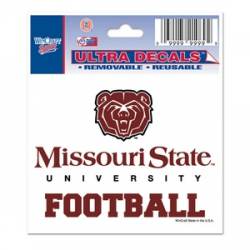 Missouri State University Bears Football - 3x4 Ultra Decal