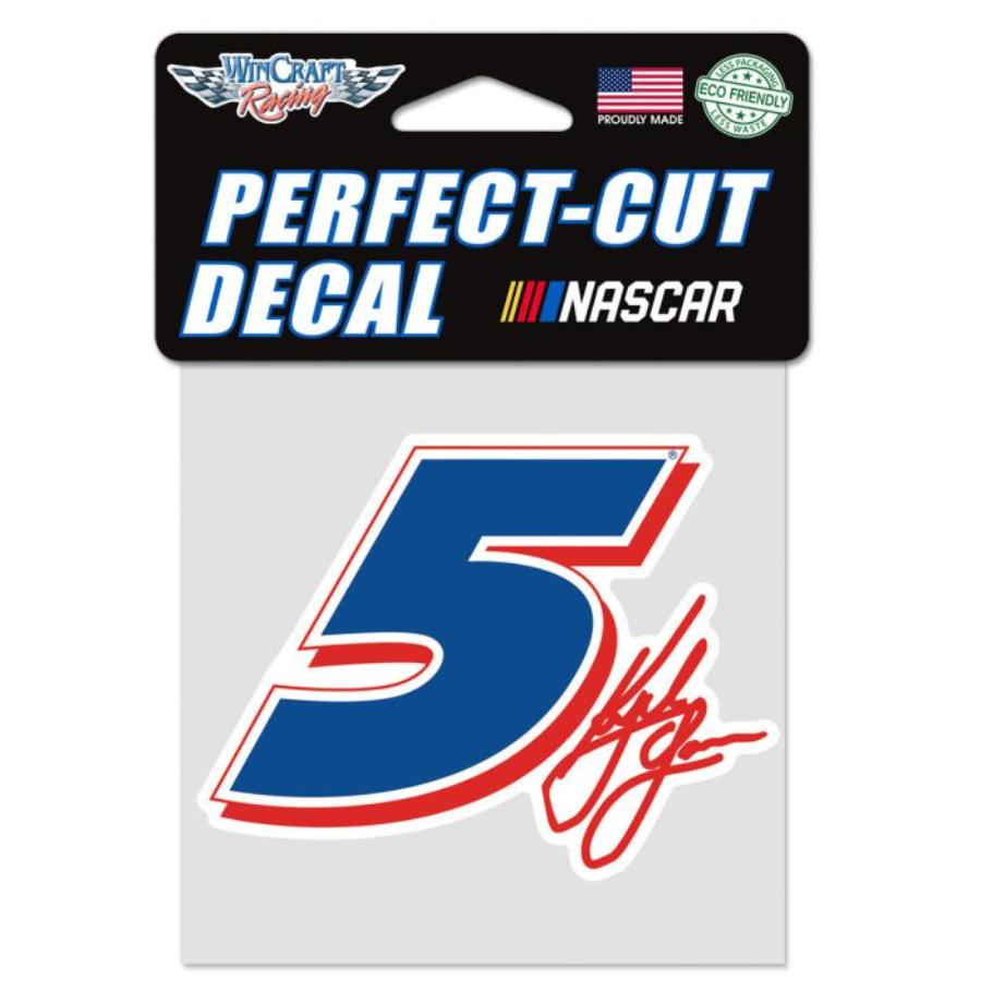 Kyle Larson #5 Blue - 4x4 Die Cut Decal at Sticker Shoppe