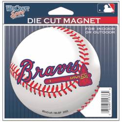 Atlanta Braves Baseball - 4" Die Cut Logo Magnet