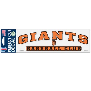 San Francisco Giants Script Logo - 3x10 Die Cut Decal at Sticker