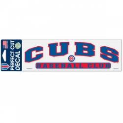 Chicago Cubs Baseball Club - 3x10 Die Cut Decal