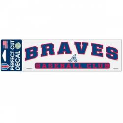 Atlanta Braves Baseball Club - 3x10 Die Cut Decal