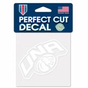 Northern Alabama University Lions - 4x4 White Die Cut Decal