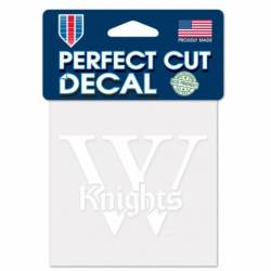 Wartburg College Knights - 4x4 White Die Cut Decal
