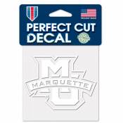 Marquette University Golden Eagles - 4x4 White Die Cut Decal