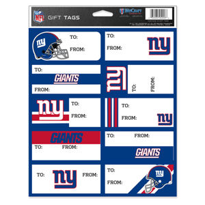 New York Giants - Sheet of 10 Gift Tag Labels at Sticker Shoppe