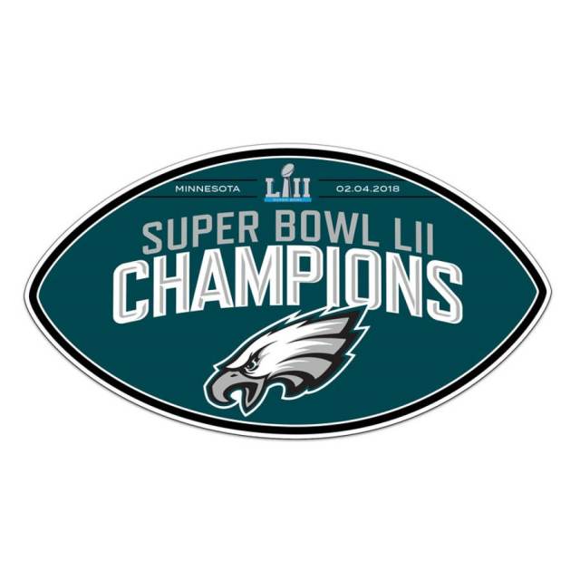 Philadelphia Eagles 2018 Super Bowl Championship Sticker Decal 12 Different  Size