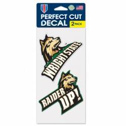 Wright State University Raiders - Set of Two 4x4 Die Cut Decals