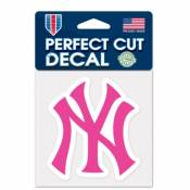 New York Yankees Pink - 4x4 Die Cut Decal