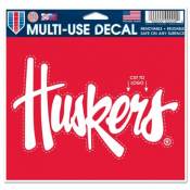 University Of Nebraska Cornhuskers Script Logo - 4.5x5.75 Die Cut Multi Use Ultra Decal