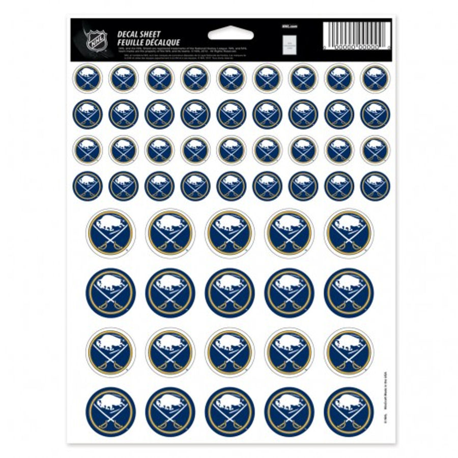 Buffalo Sabres - 8.5x11 Sticker Sheet at Sticker Shoppe