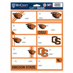 Oregon State University Beavers - Sheet of 10 Gift Tag Labels