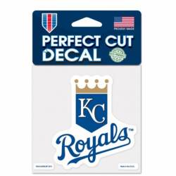 Kansas City Royals Crown Logo - 4x4 Die Cut Decal