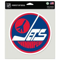 Winnipeg Jets Retro - 8x8 Full Color Die Cut Decal