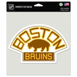 Boston Bruins Reverse Retro Logo - 4x4 Die Cut Decal at Sticker Shoppe
