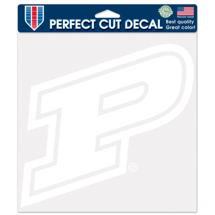 Purdue University Boilermakers - 8x8 White Die Cut Decal at Sticker Shoppe